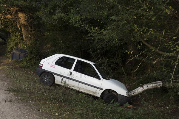 Citroen Saxo accident 2016. Creator: Unknown.