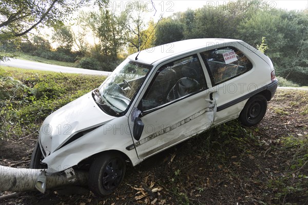 Citroen Saxo accident 2016. Creator: Unknown.