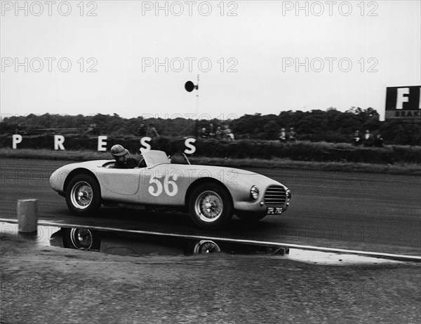 1953 A.C. Ace prototype, V.Davison at Silverstone 1954. Creator: Unknown.