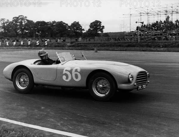 1953 A.C. Ace prototype, V.Davison at Silverstone 1954. Creator: Unknown.