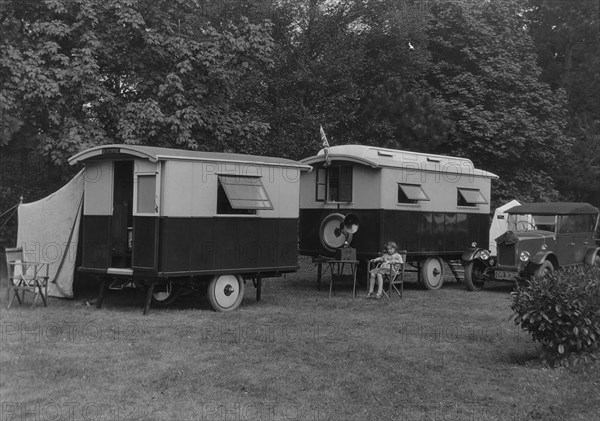 1930 Trojan with Voyageur caravan. Creator: Unknown.