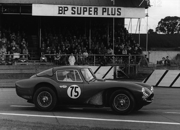 Aston Martin DB3S, Mrs Jean Bloxham at Goodwood 1958. Creator: Unknown.