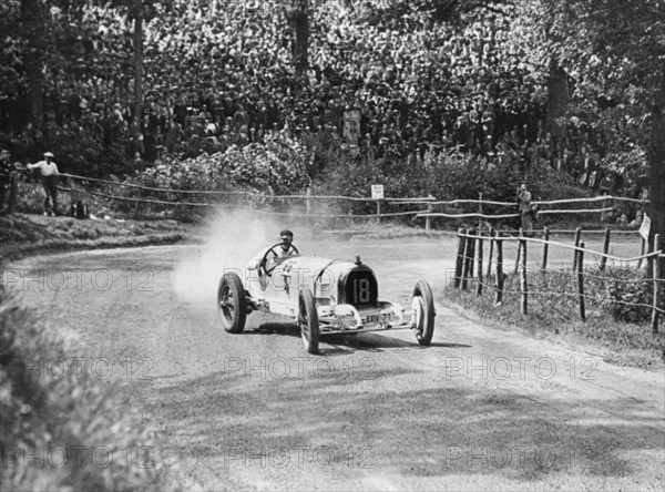 1930 Austro-Daimler, Hans von Stuck at Shelsley Walsh. Creator: Unknown.