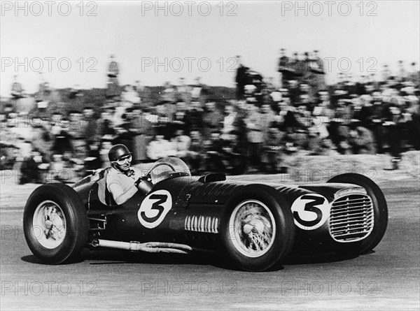 1953 BRM V16 driven by Fangio at Silverstone. Creator: Unknown.