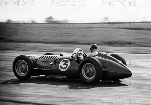 1953 BRM V16 driven by Fangio at Silverstone. Creator: Unknown.