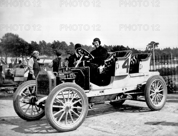 1908 Buick at Brooklands. Creator: Unknown.