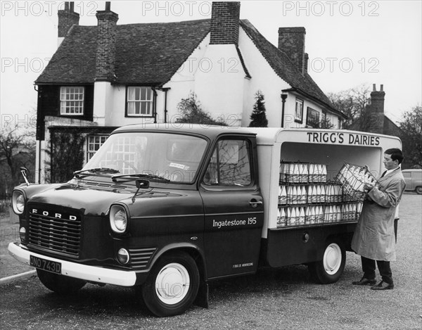 1967 Ford Transit milk float. Creator: Unknown.