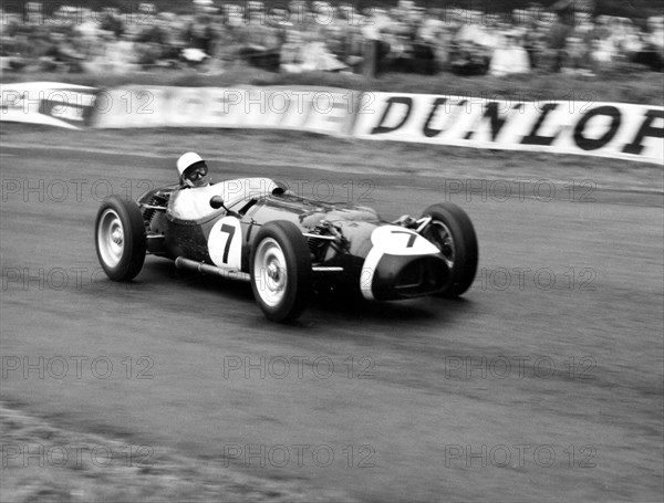 1961 Ferguson P99, Stirling Moss at Oulton Park. Creator: Unknown.