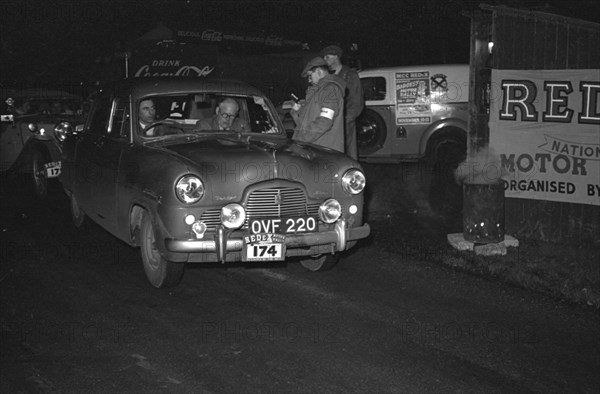 1954 Ford Zephyr, J.Risk, P.Wren on Redex Rally. Creator: Unknown.