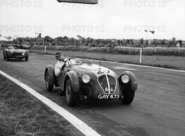 Healey Silverstone, Boston - Shattock at Goodwood 1952. Creator: Unknown.