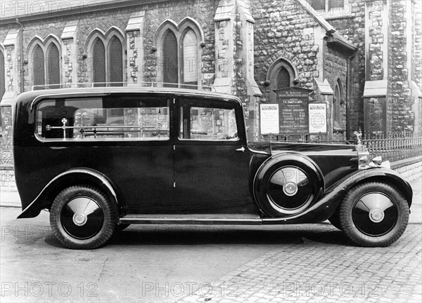 1929 Rolls Royce Phantom 1 hearse. Creator: Unknown.