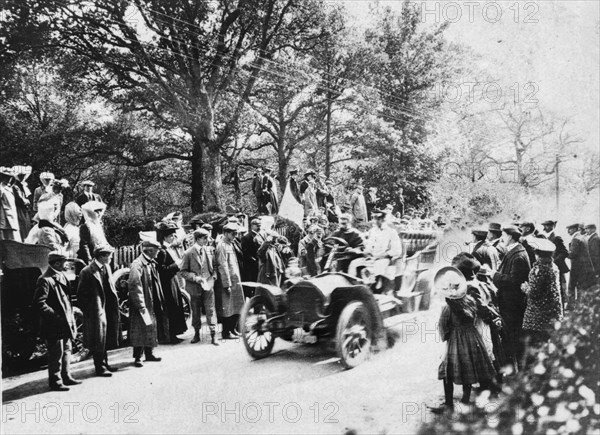 1907 Isotta Fraschini on Beaulieu hillclimb. Creator: Unknown.