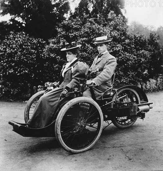 1897 Leon Bollee cyclecar. Creator: Unknown.