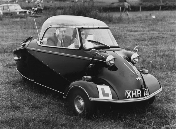 1960 Messerschmitt KR200 with L-plate. Creator: Unknown.