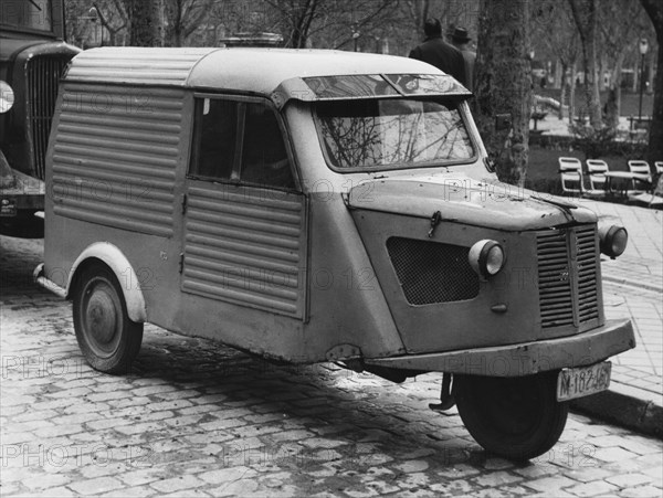 1956 Mymsa 3 wheel van. Creator: Unknown.