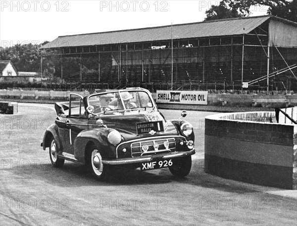 1952 Morris Minor MM Convertible on Brighton Rally at Goodwood. Creator: Unknown.