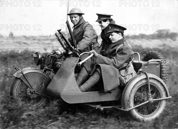 1940 Norton G33 Bren Gune sidecar military. Creator: Unknown.