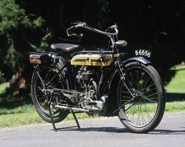 1914 Triumph 4hp. Creator: Unknown.