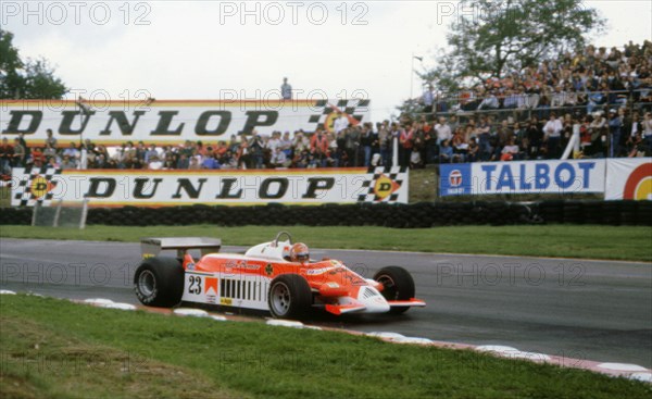 Alfa Romeo Tipo 179, Giacomelli, 1980 British Grand Prix at Brands Hatch. Creator: Unknown.