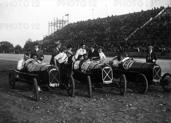 Salmson's victorious team at Montlhery's first meeting 1924. Creator: Unknown.