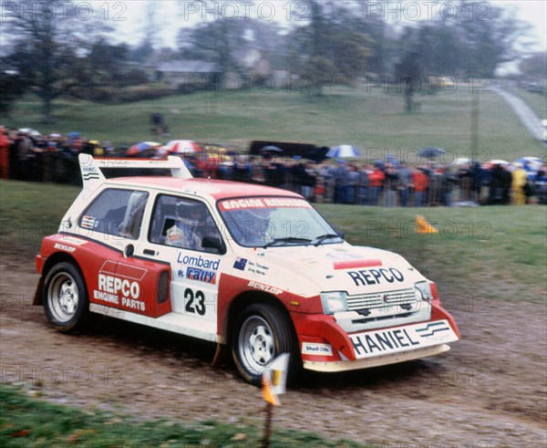 MG Metro 6R4, T.Teesdale, 1986 RAC Rally. Creator: Unknown.