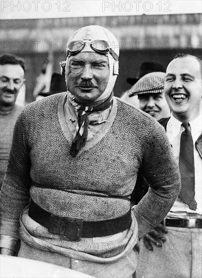 Captain Alastair Miller after Brooklands 500 mile race. Creator: Unknown.