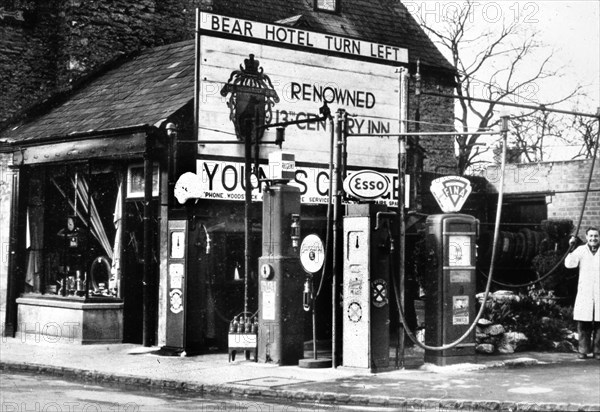 Young's Garage at Woodstock in Oxfordshire, early 1950's. Creator: Unknown.