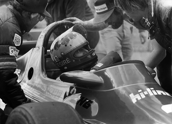 Desiré Wilson at Silverstone during qualifying for British Grand Prix 1980. Creator: Unknown.