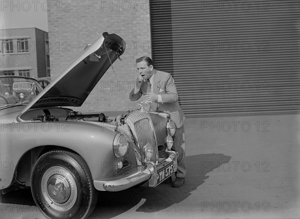 1955 Daimler Conquest Roadster by Hooper used in Norman Wisdom film "Up in the World". Creator: Unknown.