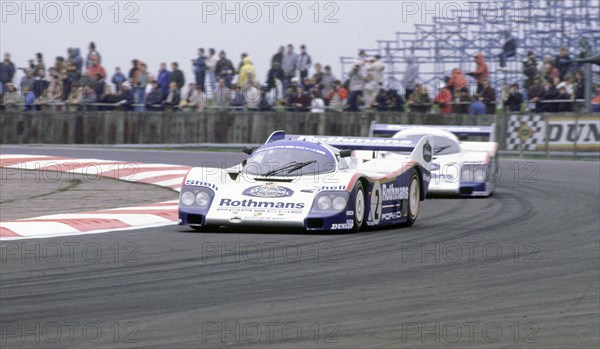 1984 Porsche 962C, Derek Bell/Hans Stuck, Silverstone 1984. Creator: Unknown.