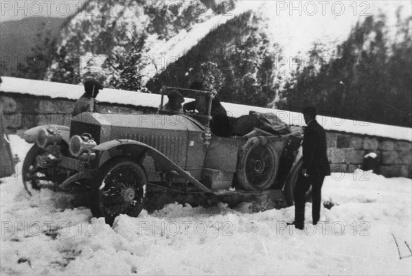 1913 Rolls - Royce Alpine Eagle on Alpine trials in Austra. Creator: Unknown.