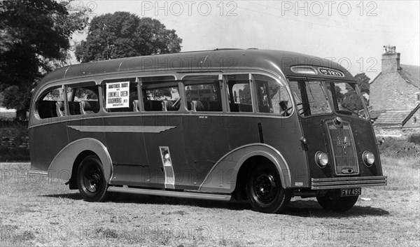 1949 Vulcan 6PF Longwell Green bus. Creator: Unknown.