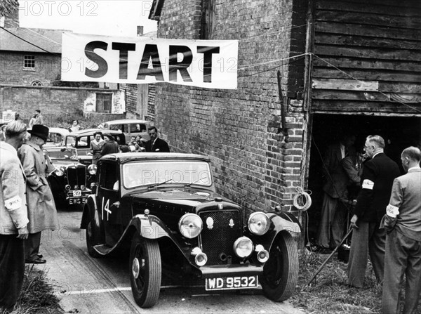 1934 Skinner Special at B.A.R.C. Brunton Hill Climb 1952. Creator: Unknown.