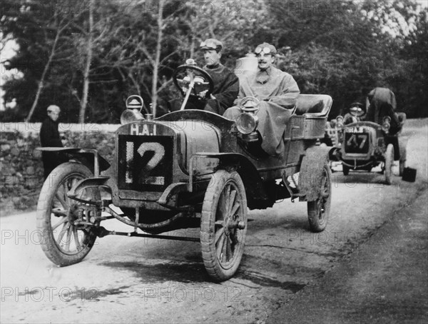 1906 Thornycroft TT car, Isle of Man TT. Creator: Unknown.