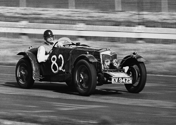 1934 Riley Imp driven by Mike Hawthorn at Goodwood. Creator: Unknown.