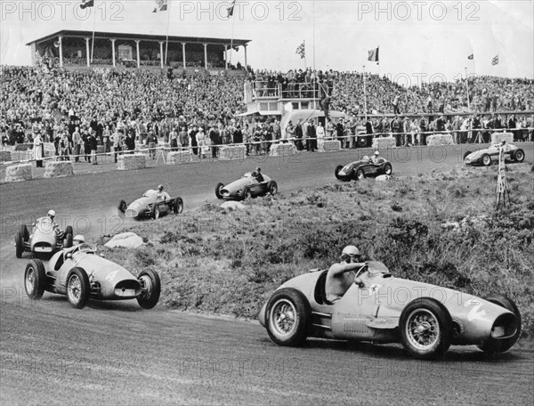 1953 Dutch Grand Prix, Ascari leads in Ferrari. Creator: Unknown.