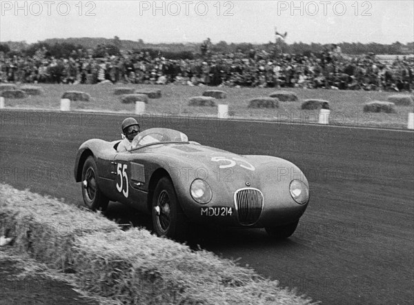 Jaguar C type , Duncan Hamilton Goodwood 1951. Creator: Unknown.