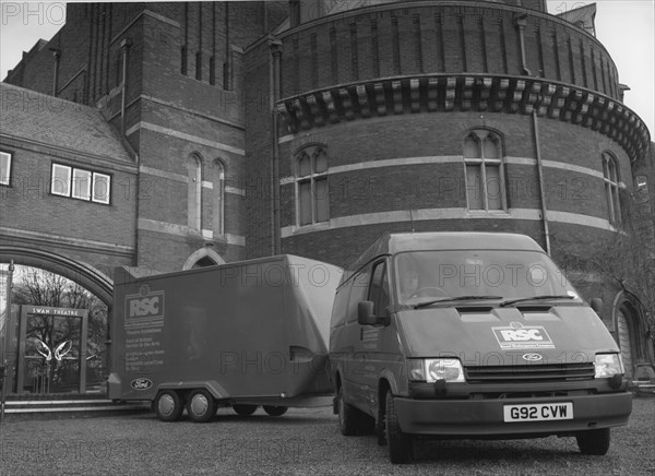 1991 Ford Transit van and trailer. Creator: Unknown.