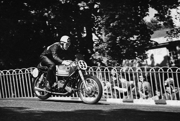 AJS, Armstrong 1951 Isle of Man Tourist Trophy Race. Creator: Unknown.