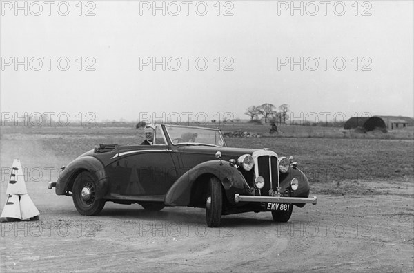 Daimler DB18 prototype on 1956 Thames Estuary Automobile Club Southend Rally. Creator: Unknown.