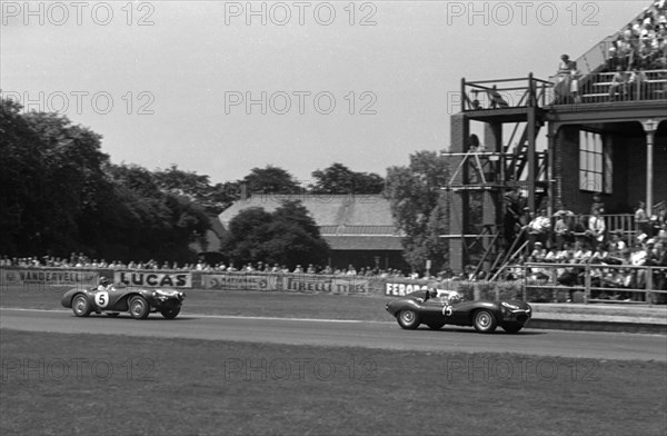 Aston Martin DB3S, Reg Parnell, Aintree 1955. Creator: Unknown.