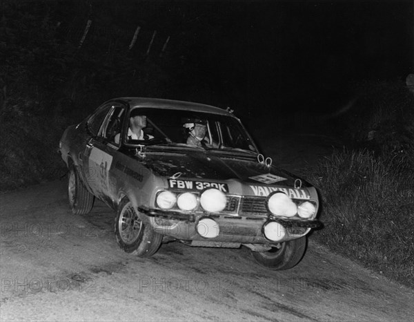 Vauxhall Firenza, Barrie Williams on Peak Revs Rally 1972. Creator: Unknown.