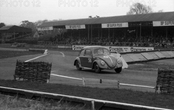 Volkswagen Beetle, R. Vaughan, Goodwood Members Meeting 1958. Creator: Unknown.