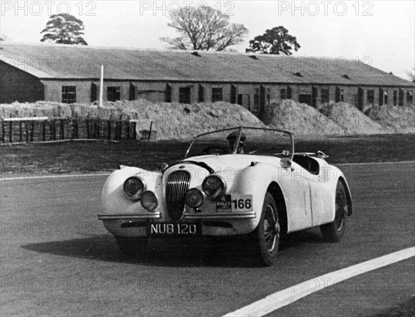 Jaguar XK120, Ian Appleyard. 1953 R.A.C. Rally. Creator: Unknown.