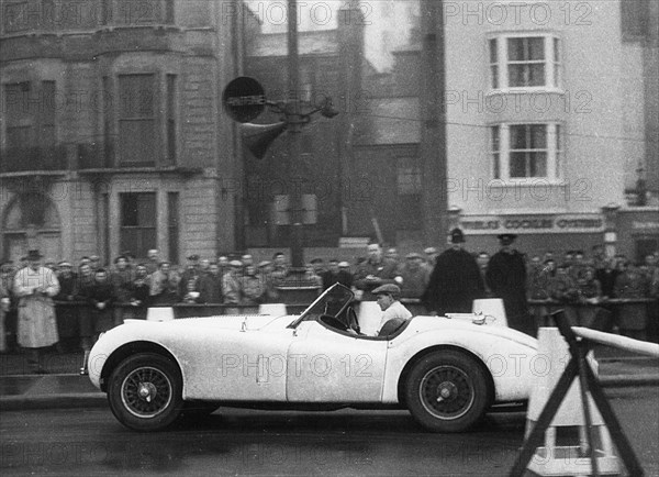 Jaguar XK120, Ian Appleyard. 1953 R.A.C. Rally. Creator: Unknown.