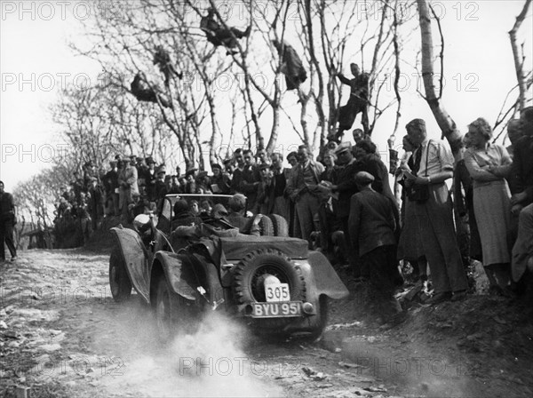 Jensen Ford V8, A.S. Whiddington, 1938 Land's End Trial. Creator: Unknown.