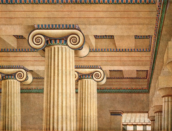 Ionic Hall in the Acropolis at Athens, Greece, (1928).  Creator: Unknown.