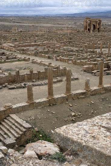 Algeria, Timgad, View fr Theatre