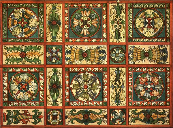 Decoration in St Valentine's Church, Chechlau, (1928). Creator: Unknown.