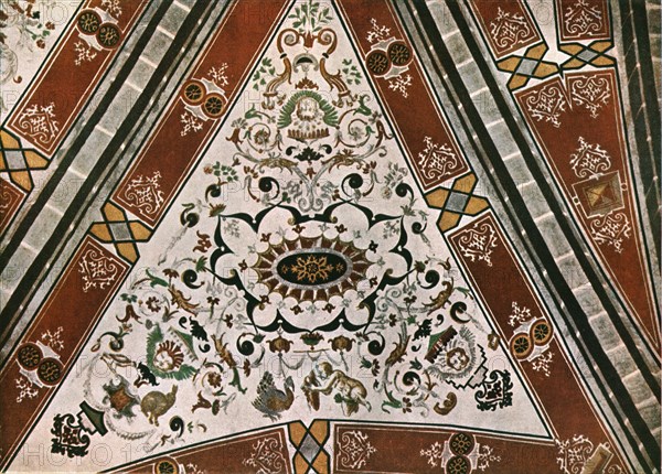 Decoration in the Church of Saint-Martin, Lutry, Vaud, Switzerland, (1928). Creator: Unknown.